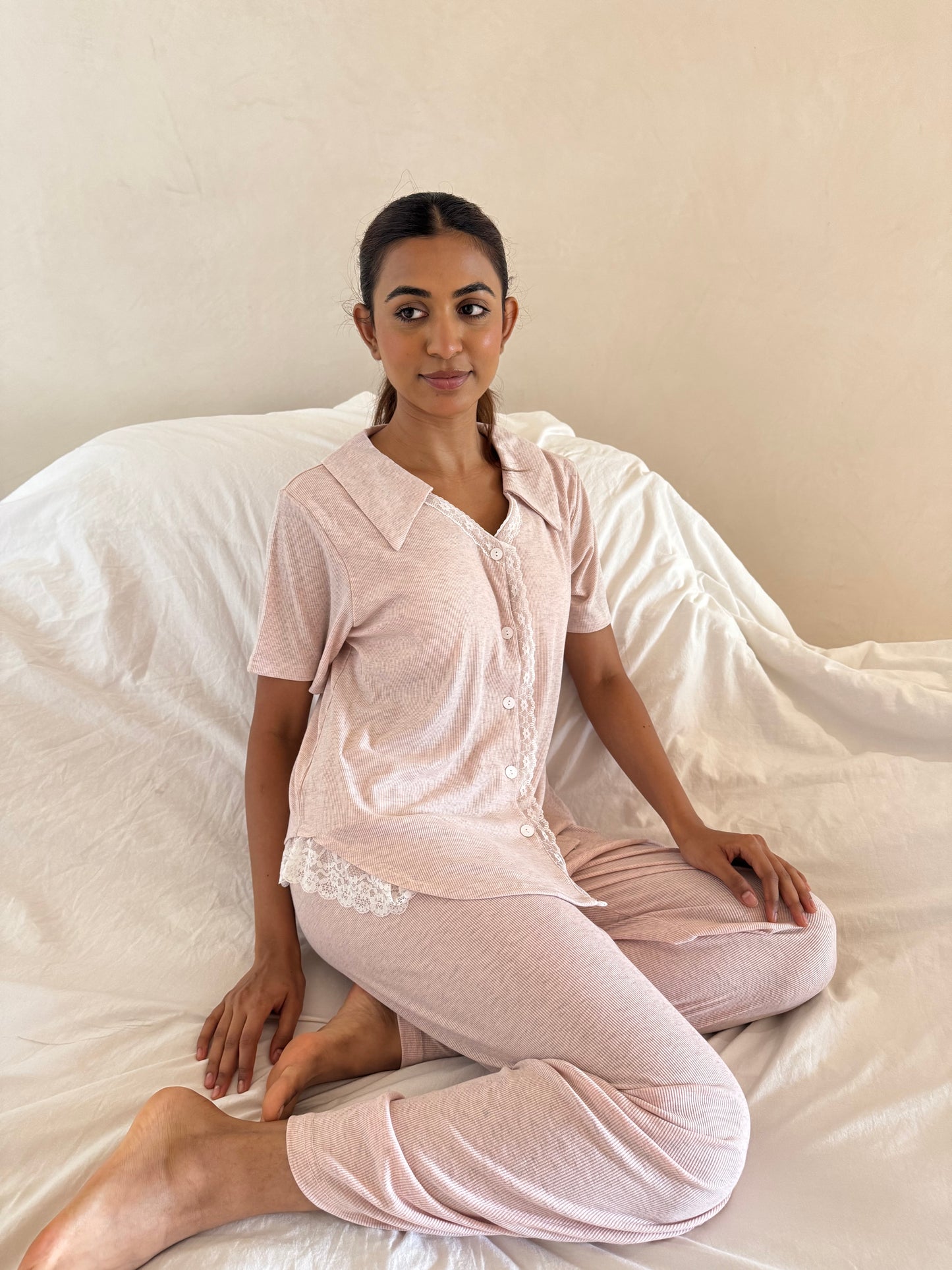 Winslet 3 Piece Padded Sleepwear (Top, Shorts & Pants)