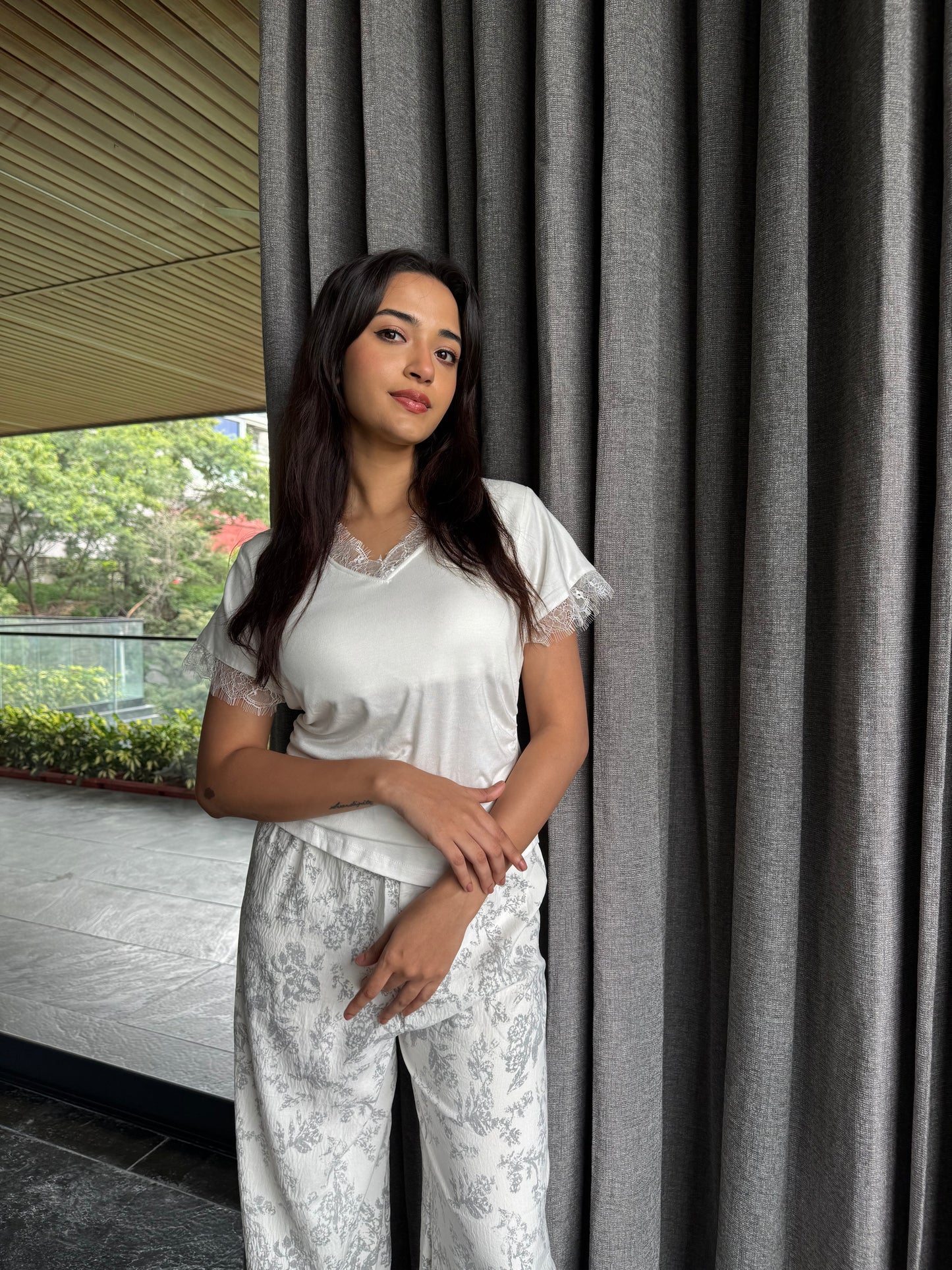 Rabia Padded 3-piece Sleepwear (Top, Shorts & pants)