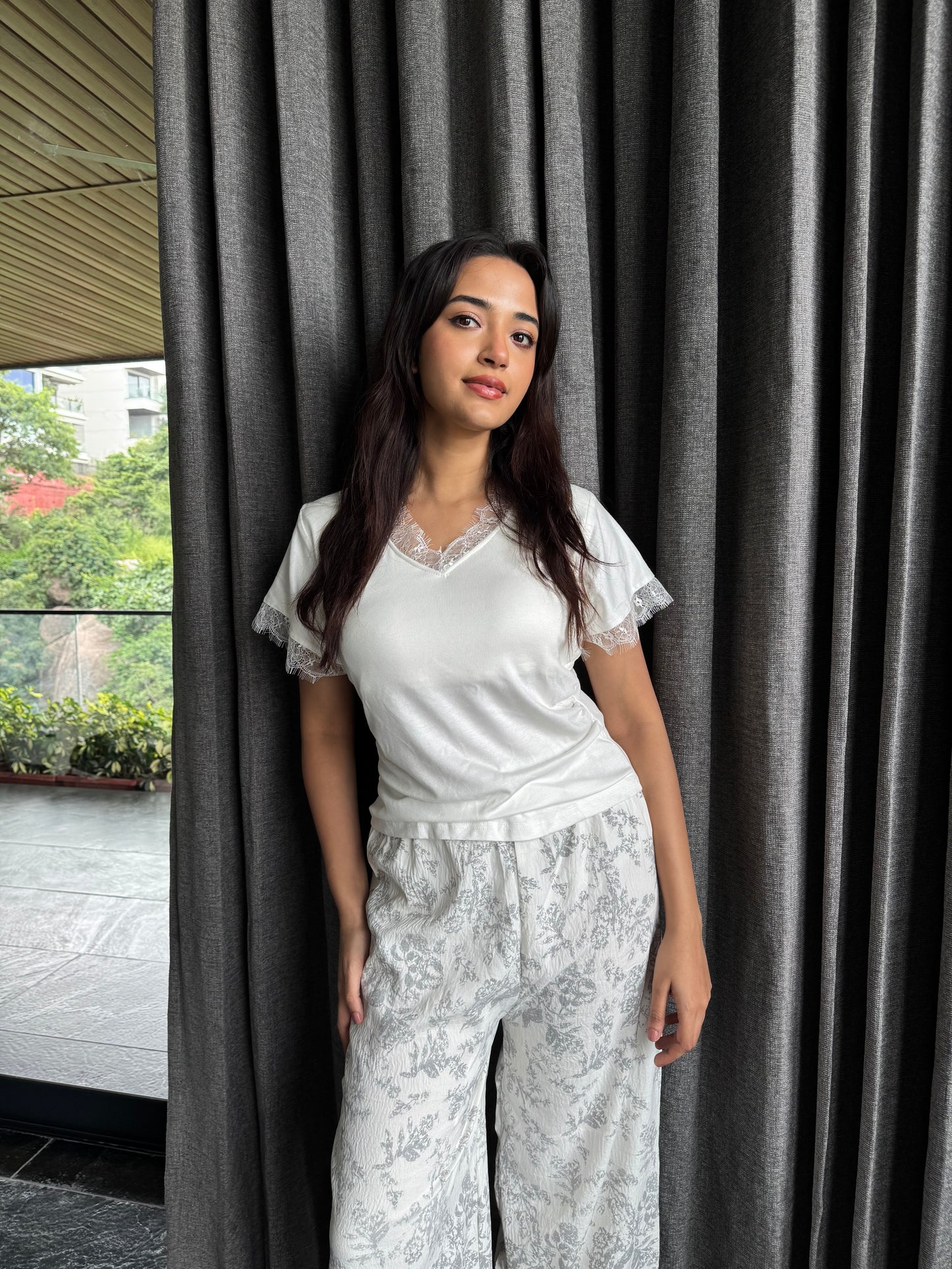 Rabia Padded 3-piece Sleepwear (Top, Shorts & pants)