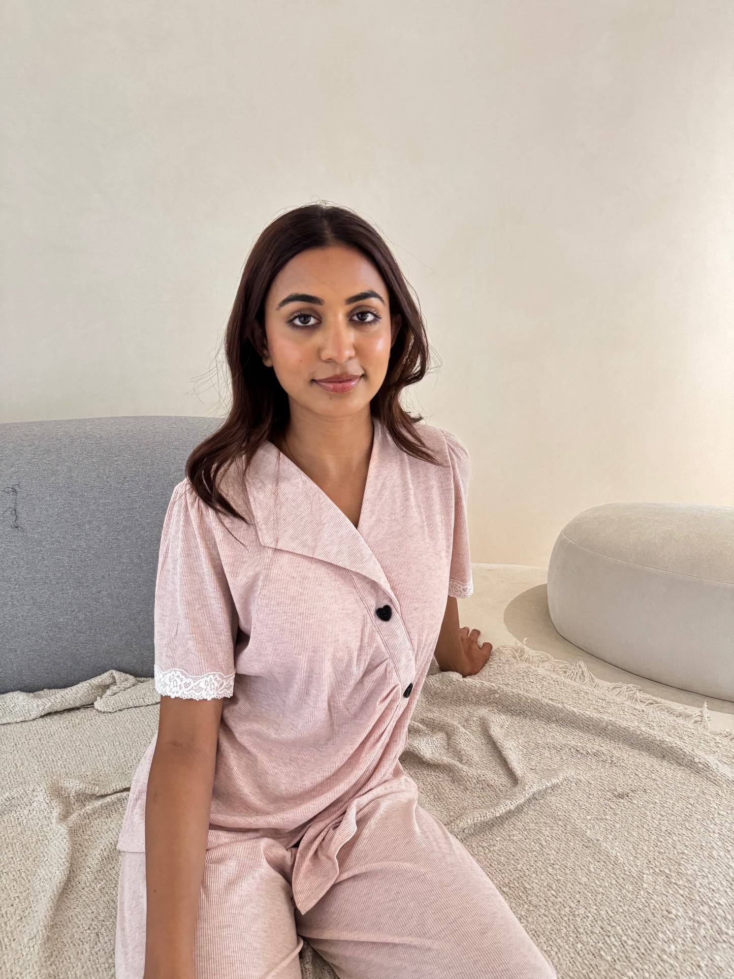 Briony Padded 3- Piece Sleepwear (Pants, Shorts & Top)