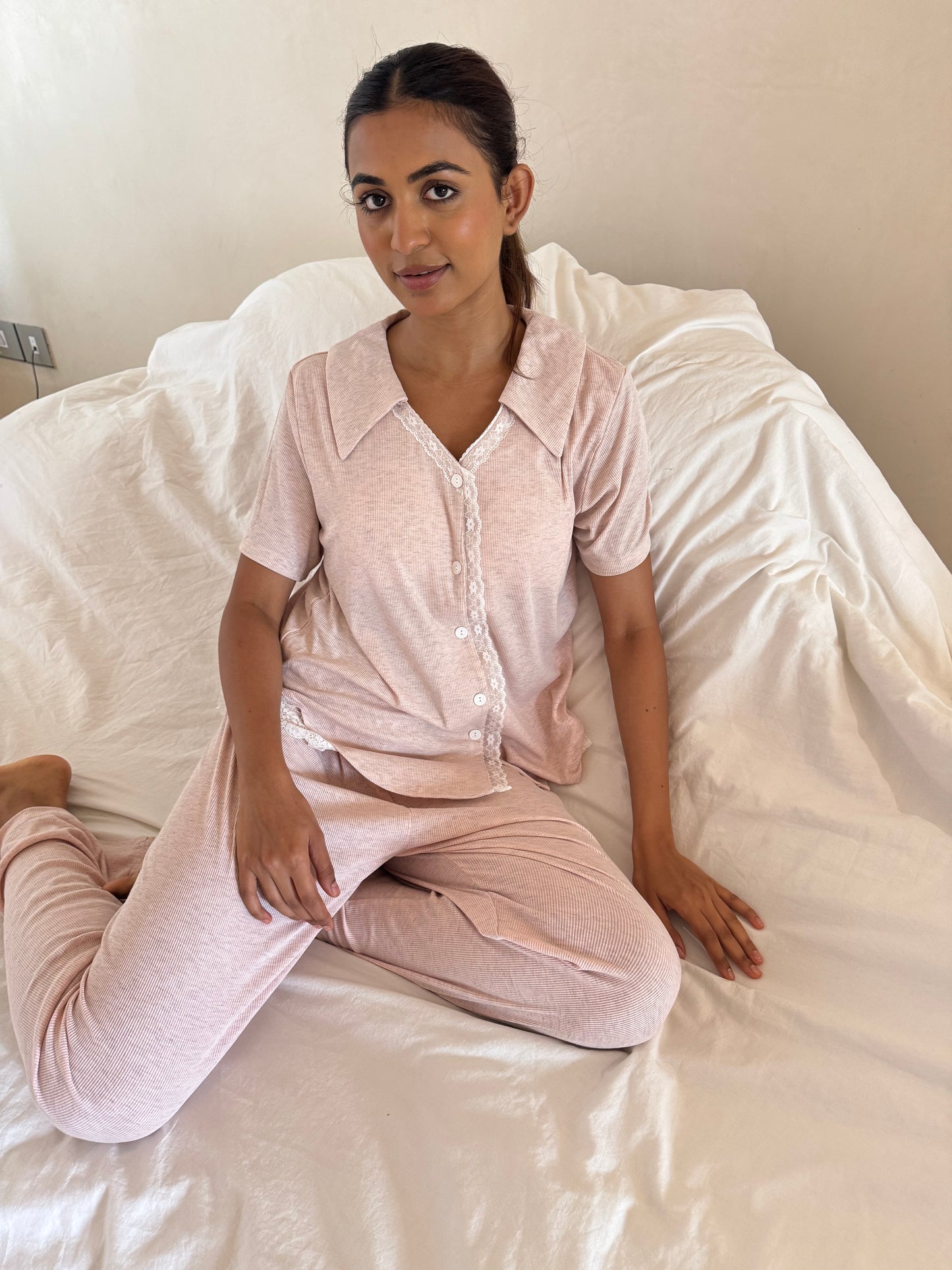 Winslet 3 Piece Padded Sleepwear (Top, Shorts & Pants)