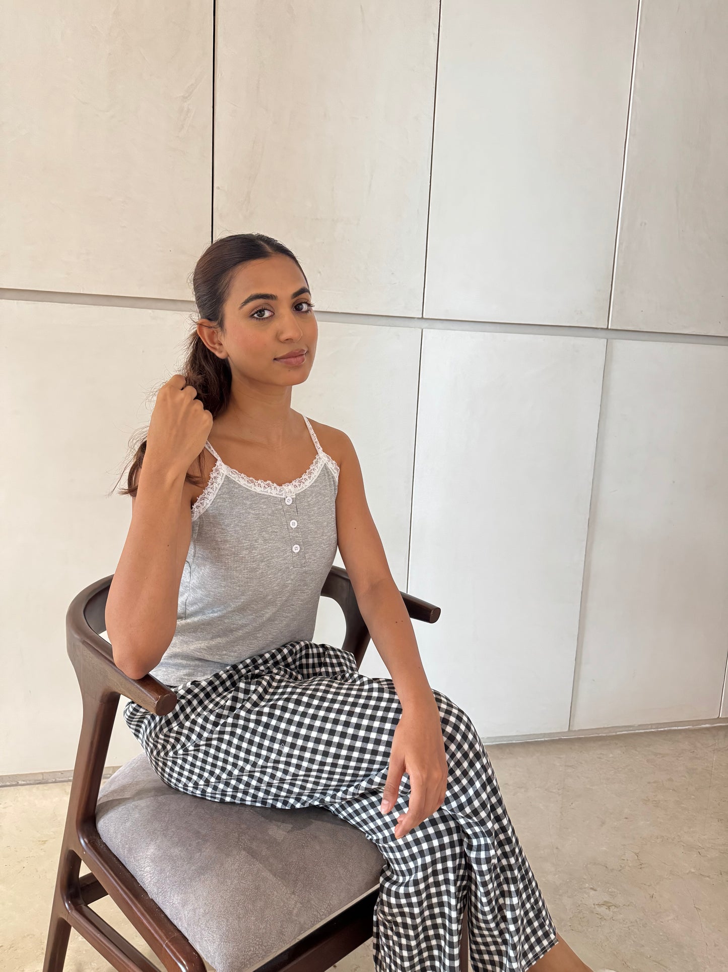 Evie Padded 3-Piece Sleepwear (Top, Shorts & Pants)