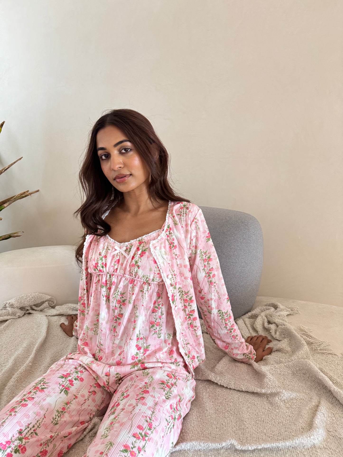 Calista 3- Piece Padded Sleepwear