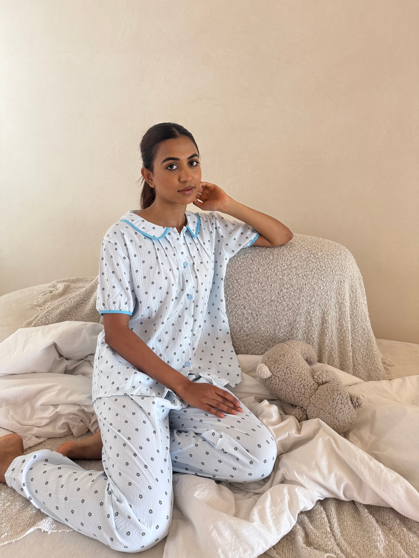 Mabel 3-Piece Sleepwear (Top, Shorts & Pants)