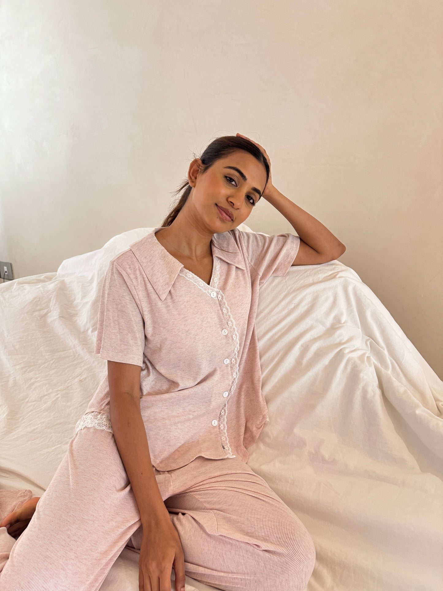Winslet 3 Piece Padded Sleepwear (Top, Shorts & Pants)