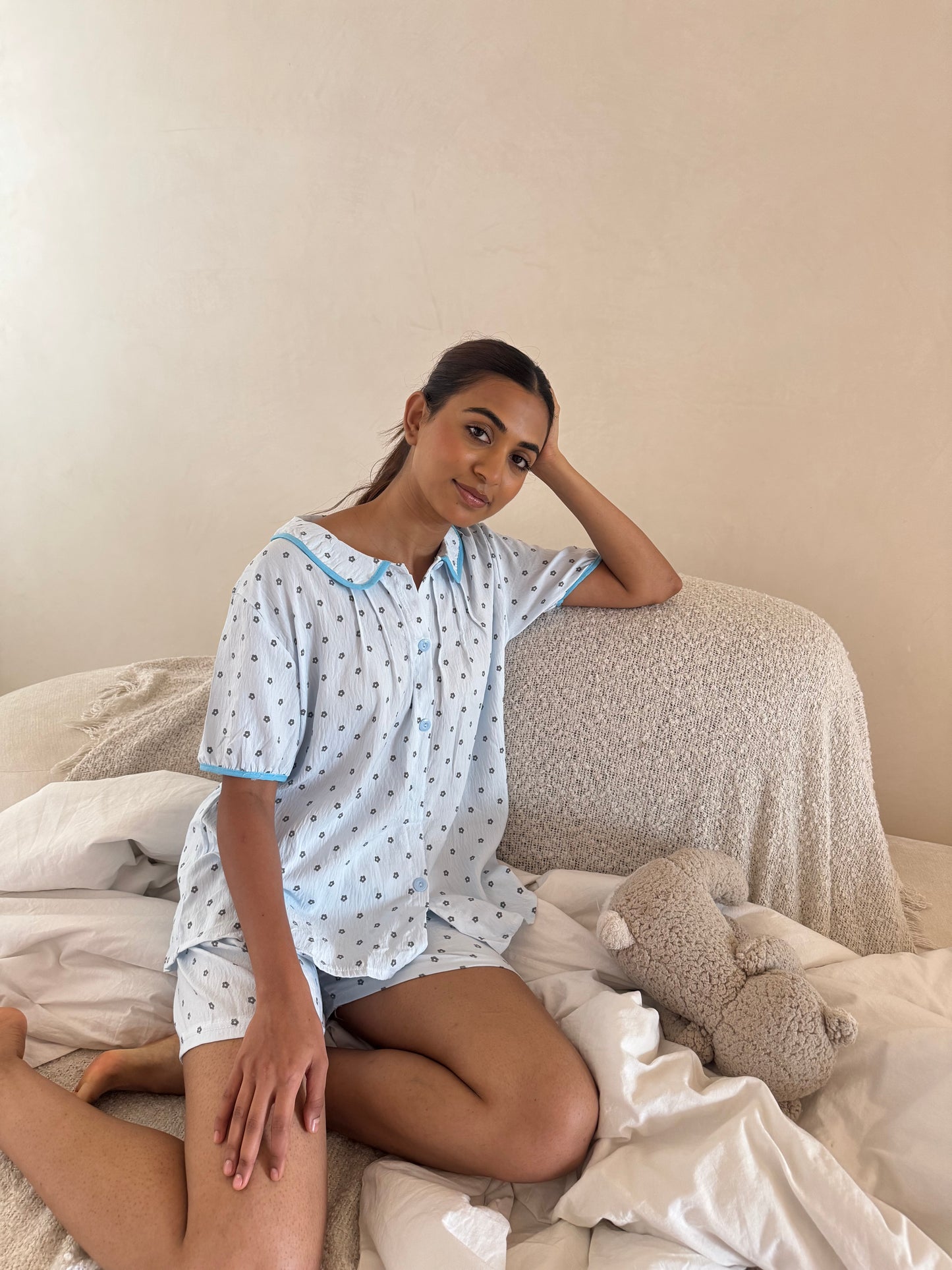 Mabel 3-Piece Sleepwear (Top, Shorts & Pants)