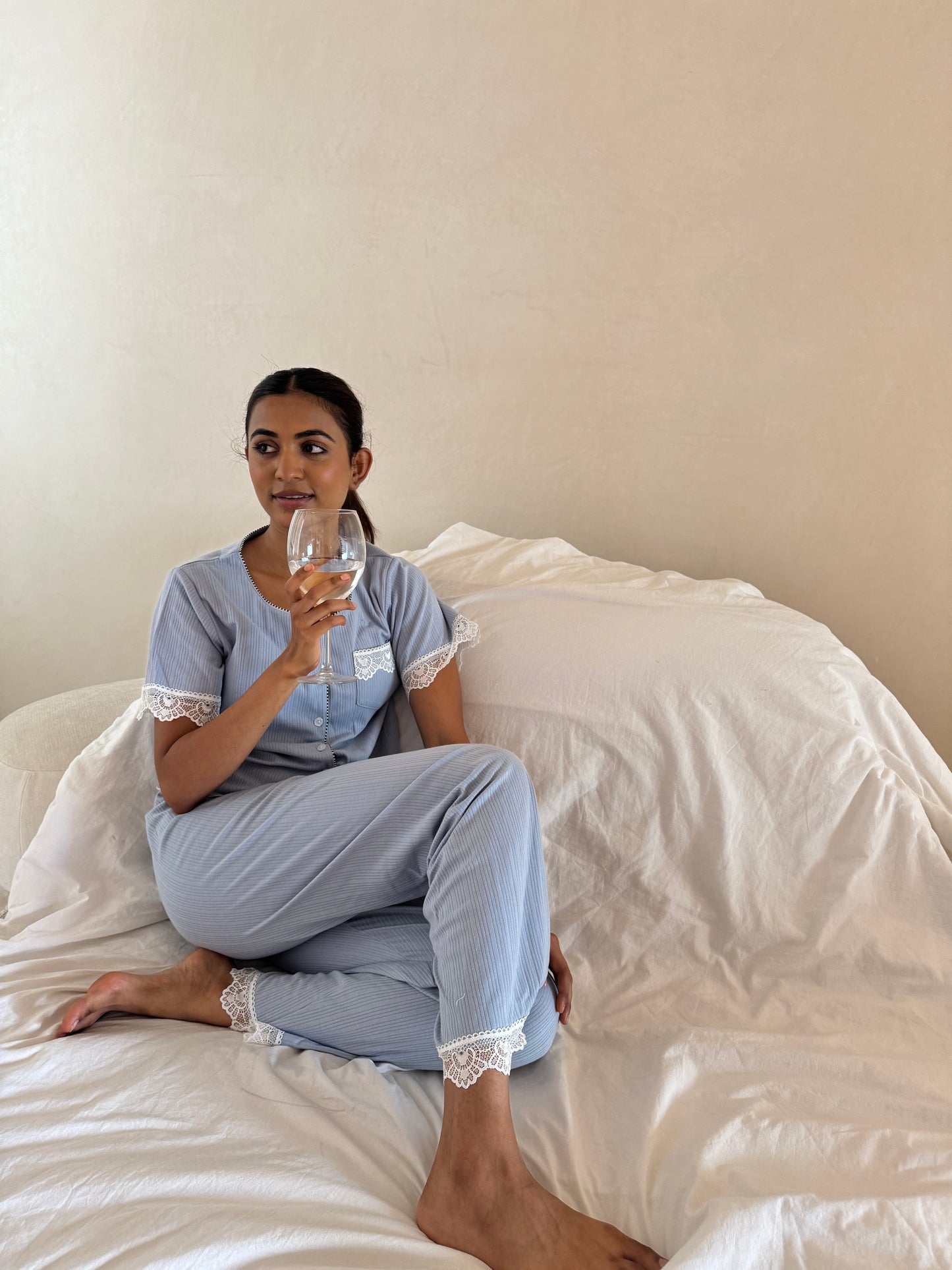 Lumi Padded 3-Piece Sleepwear (Top, Shorts & Pants)
