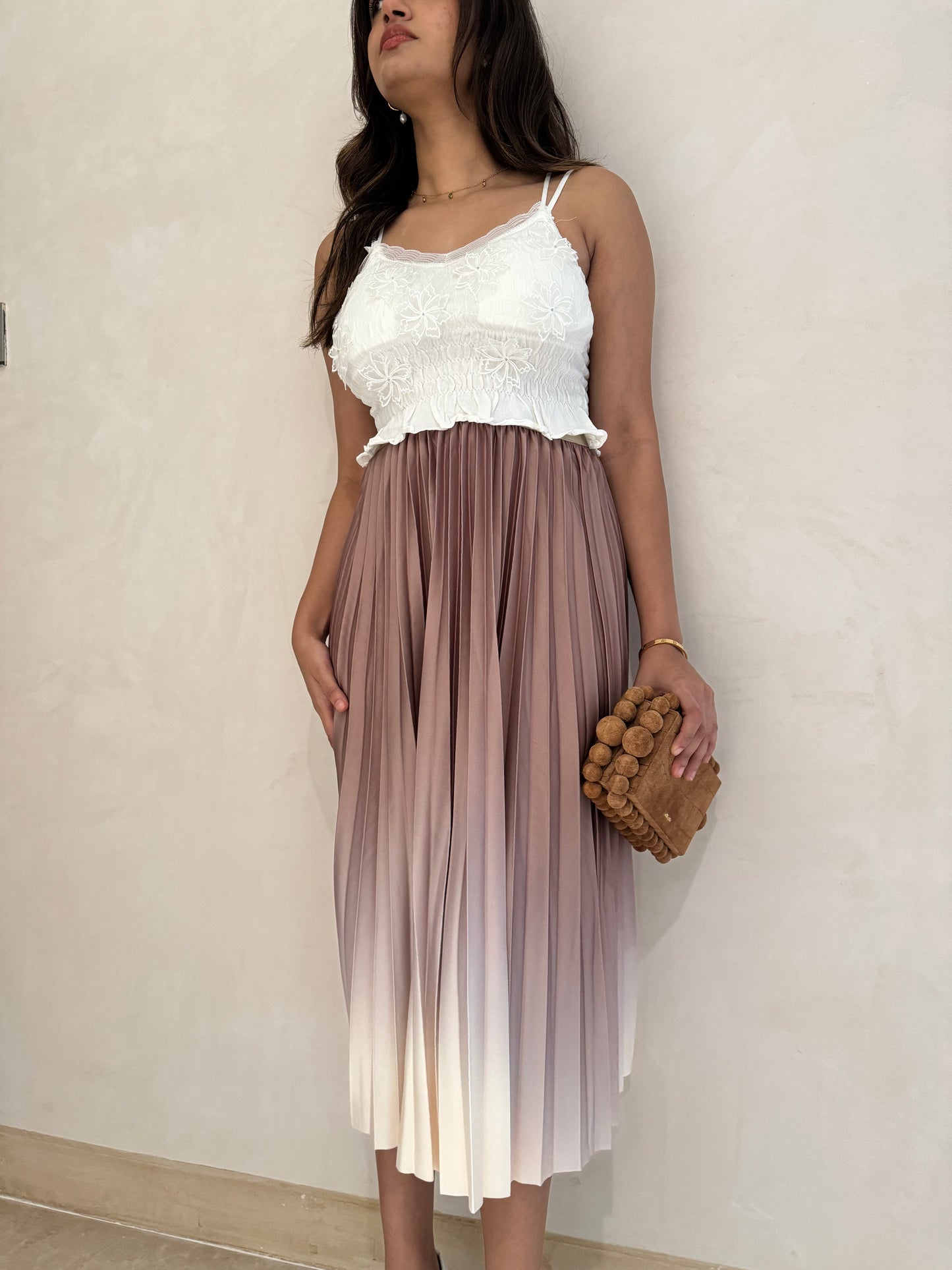 Laurel Ombre Pleated Skirt