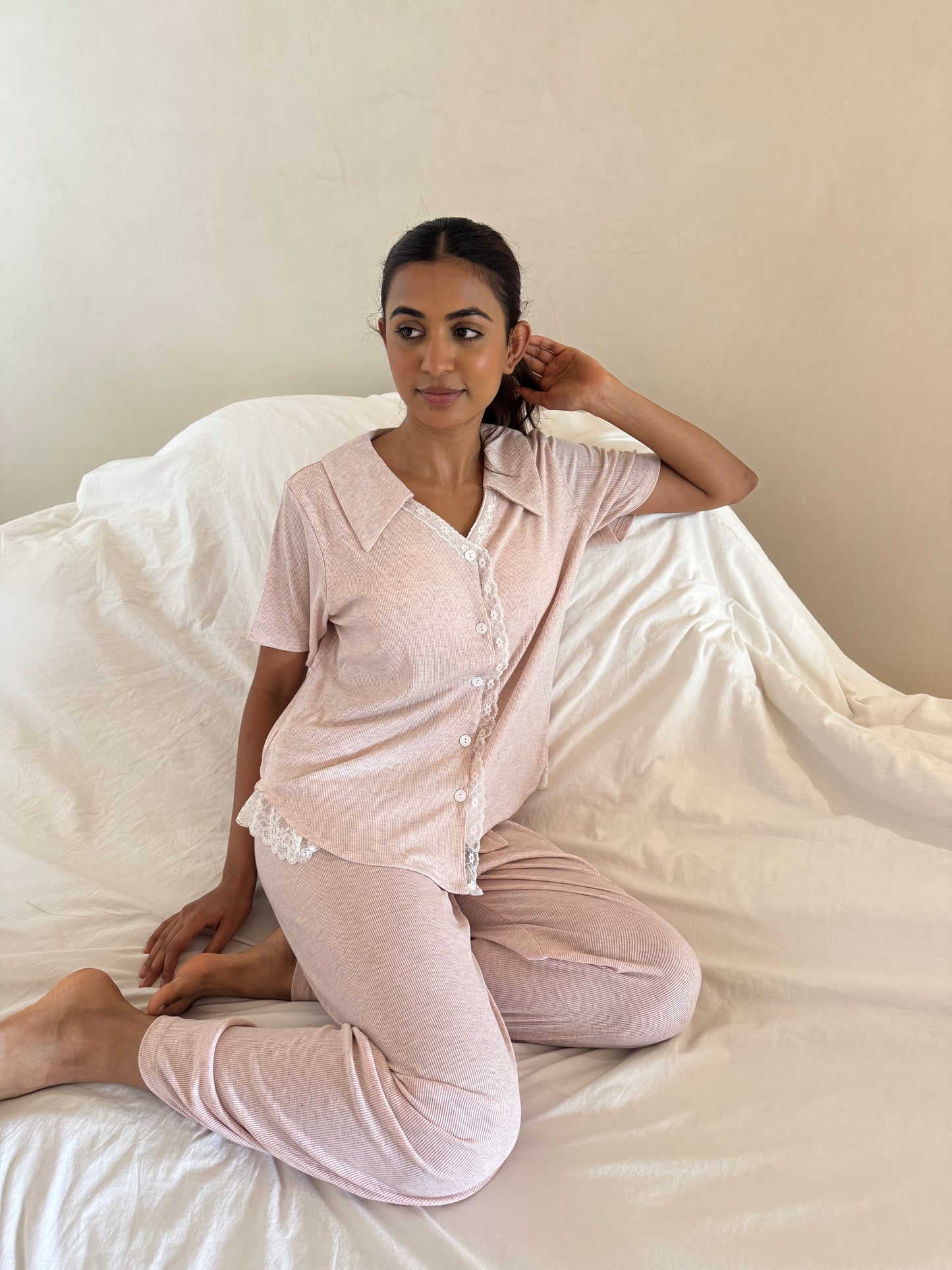 Winslet 3 Piece Padded Sleepwear (Top, Shorts & Pants)