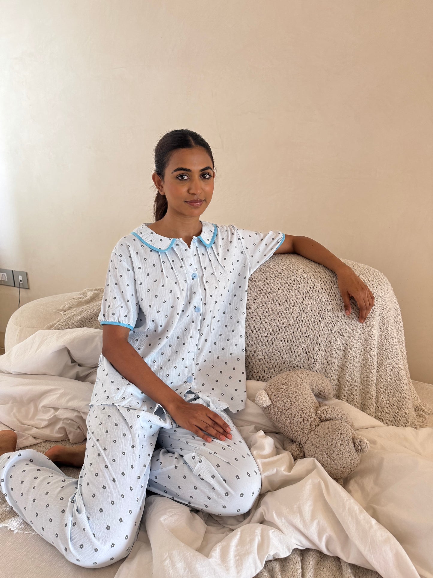 Mabel 3-Piece Sleepwear (Top, Shorts & Pants)
