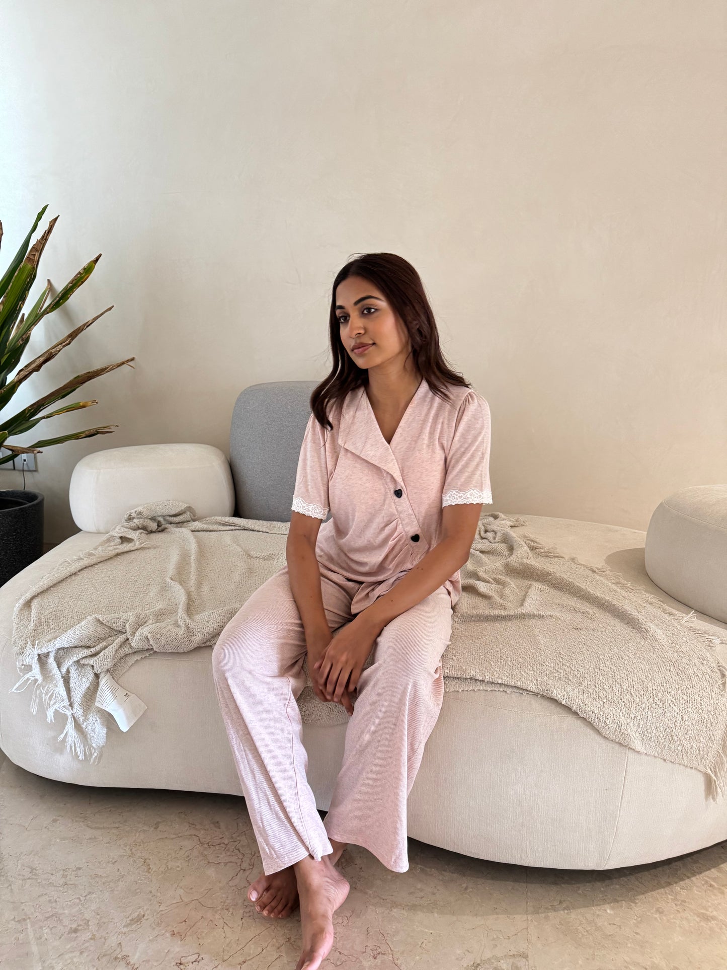 Briony Padded 3- Piece Sleepwear (Pants, Shorts & Top)
