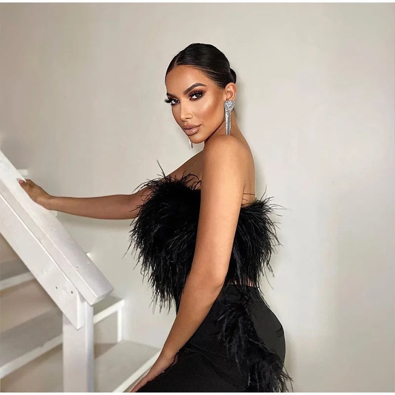 Brittany feather top