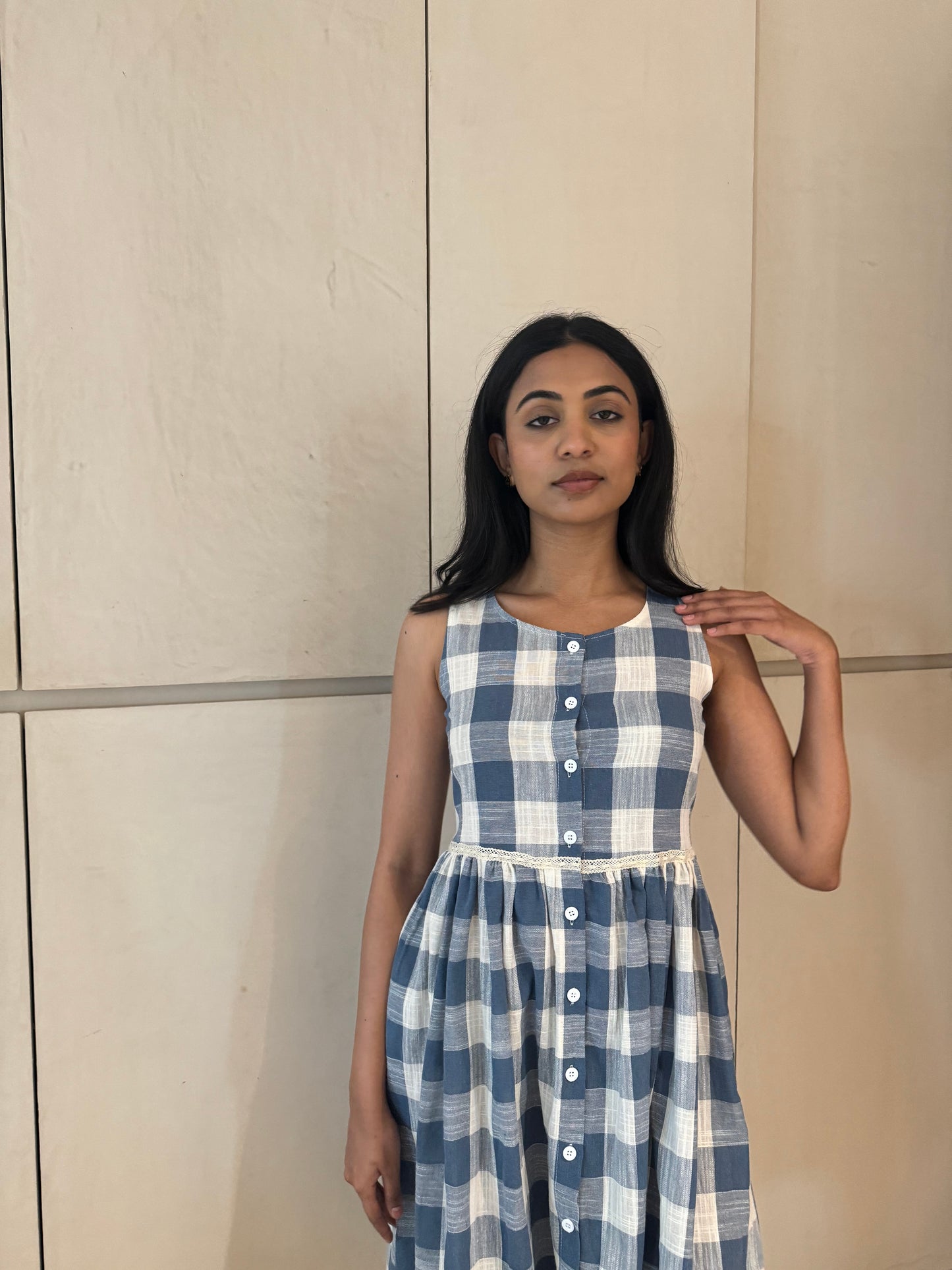 Betsy blue checkered dress