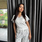 Rabia Padded 3-piece Sleepwear (Top, Shorts & pants)