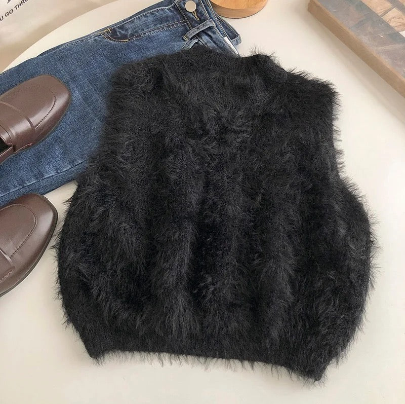 Freya Furry Knit Top