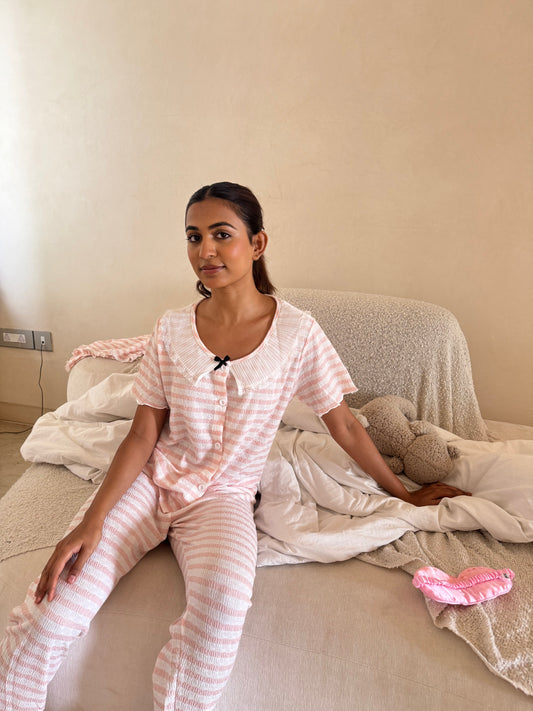 Kiara 3-Piece Sleepwear (Top, Shorts & Pants)