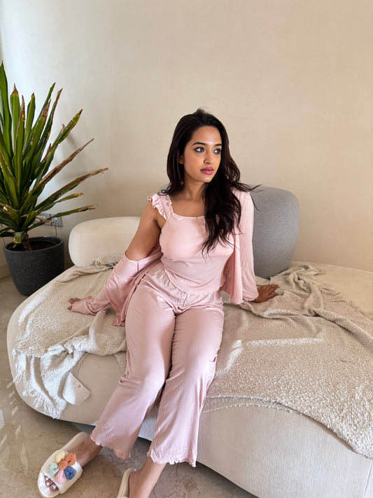 Vespera 3-Piece Padded Sleepwear