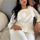 Noemi  half white frill Sleepwear