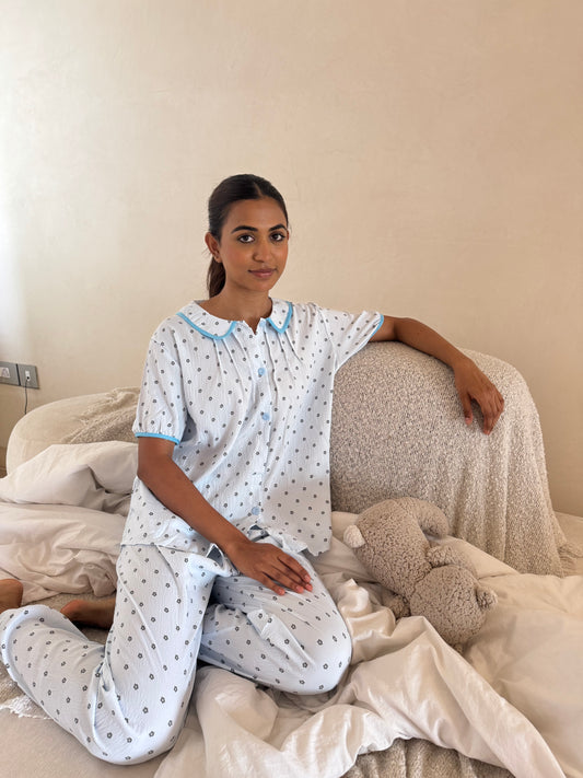 Mabel 3-Piece Sleepwear (Top, Shorts & Pants)