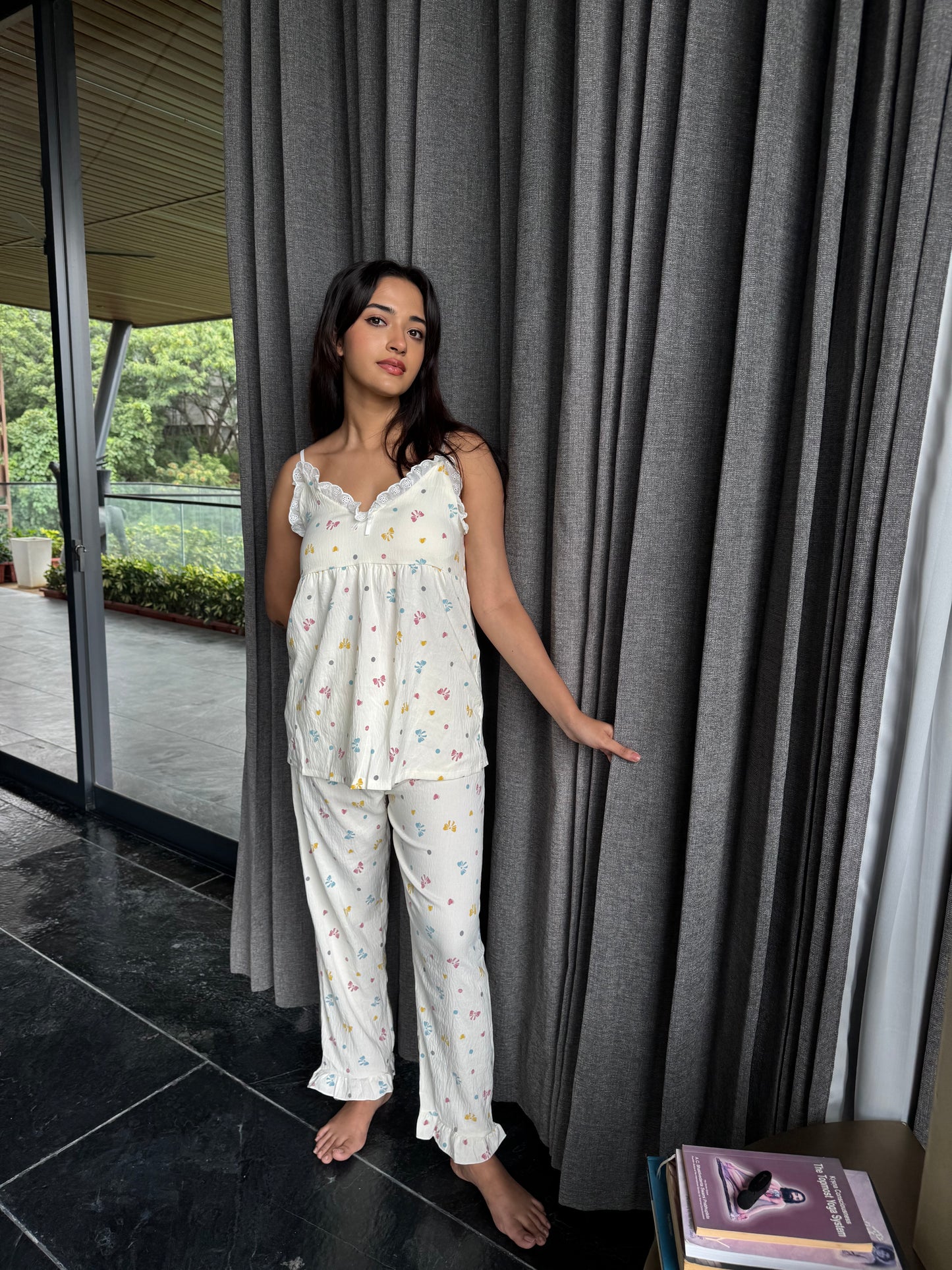 Flama Padded 3-piece Sleepwear ( Top,Shorts & Pants )