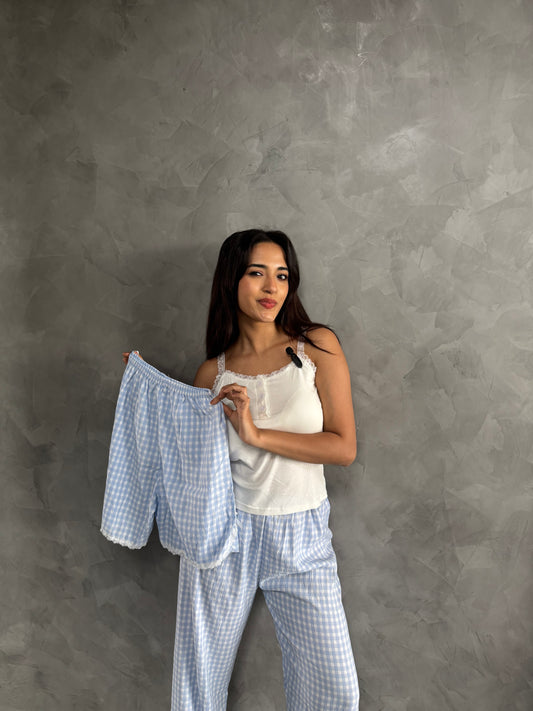 Fiona Padded 3-piece Sleepwear (Top, Shorts & Pants)